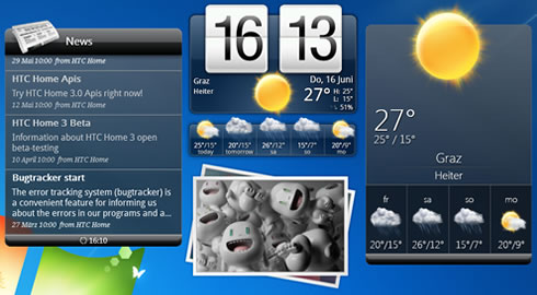 Windows 7 Features HTC Home